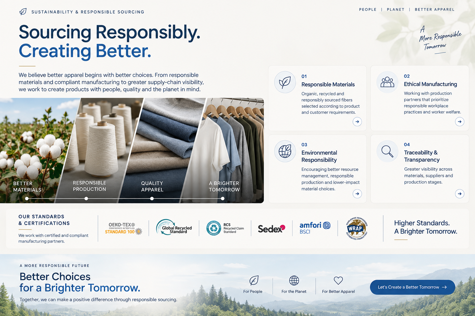 Sustainability and Responsible Sourcing